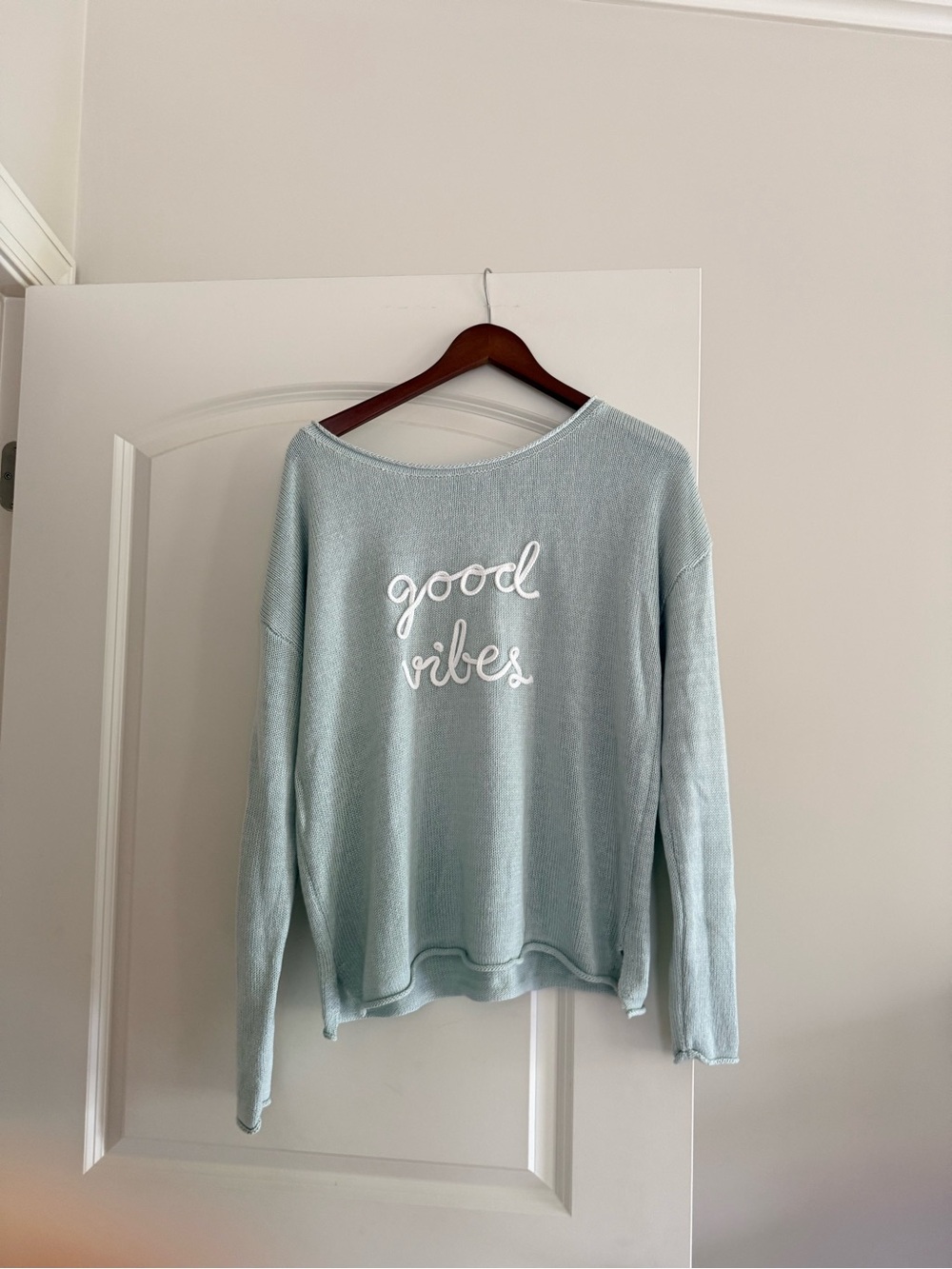 Good Vibes Light Mint Women's Knit Sweater